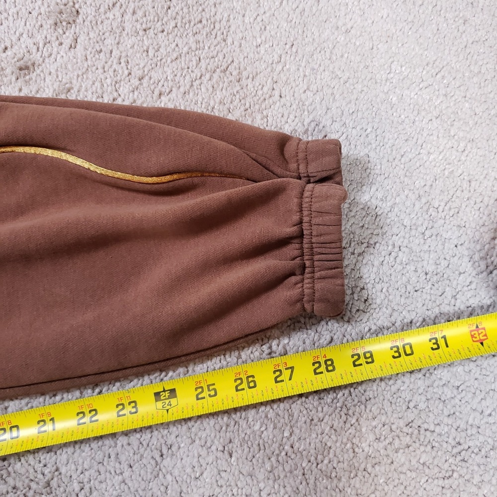 Nike Sweatsuit Women XL Brown Cropped Oversize Hoodie Sweatshirt Jogger Set READ - Picture 15 of 16